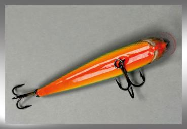 Nils Master INVINCIBLE Floating Wobbler, Größe: 12 cm, Farbe: 015 Prey Fish Orange, Gewicht: 24 Gramm